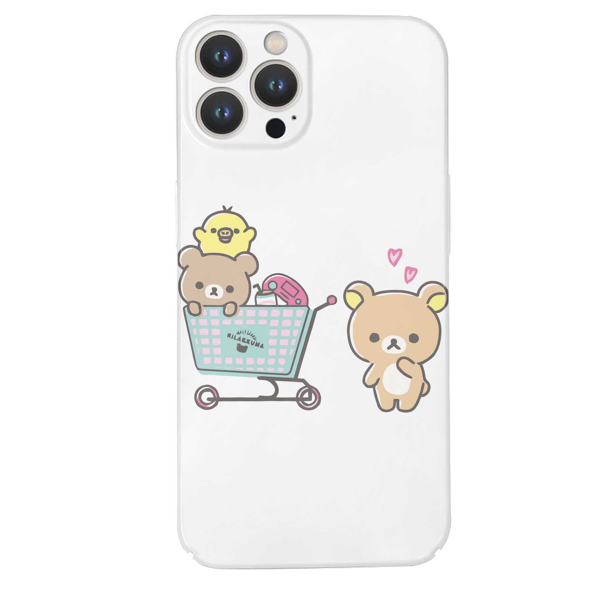 （画像用） リラックマ リラックマ キイロイトリ Rilakkuma Korilakkuma Kiiroitori 【iPhone 14シリーズ対応】ハードケース
